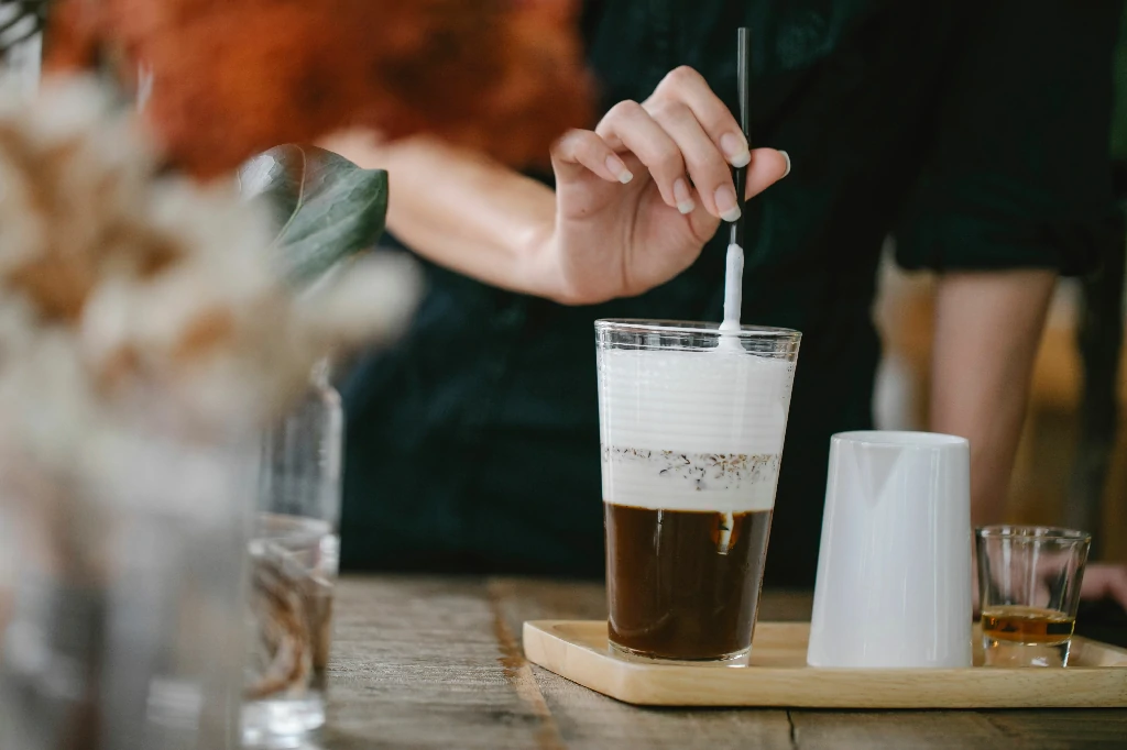 cách pha chế espresso coconut cloud bọt dừa lạnh