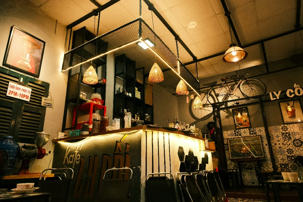 Xe đẩy cafe mang đi bằng inox tích hợp máy pha chuyên nghiệp